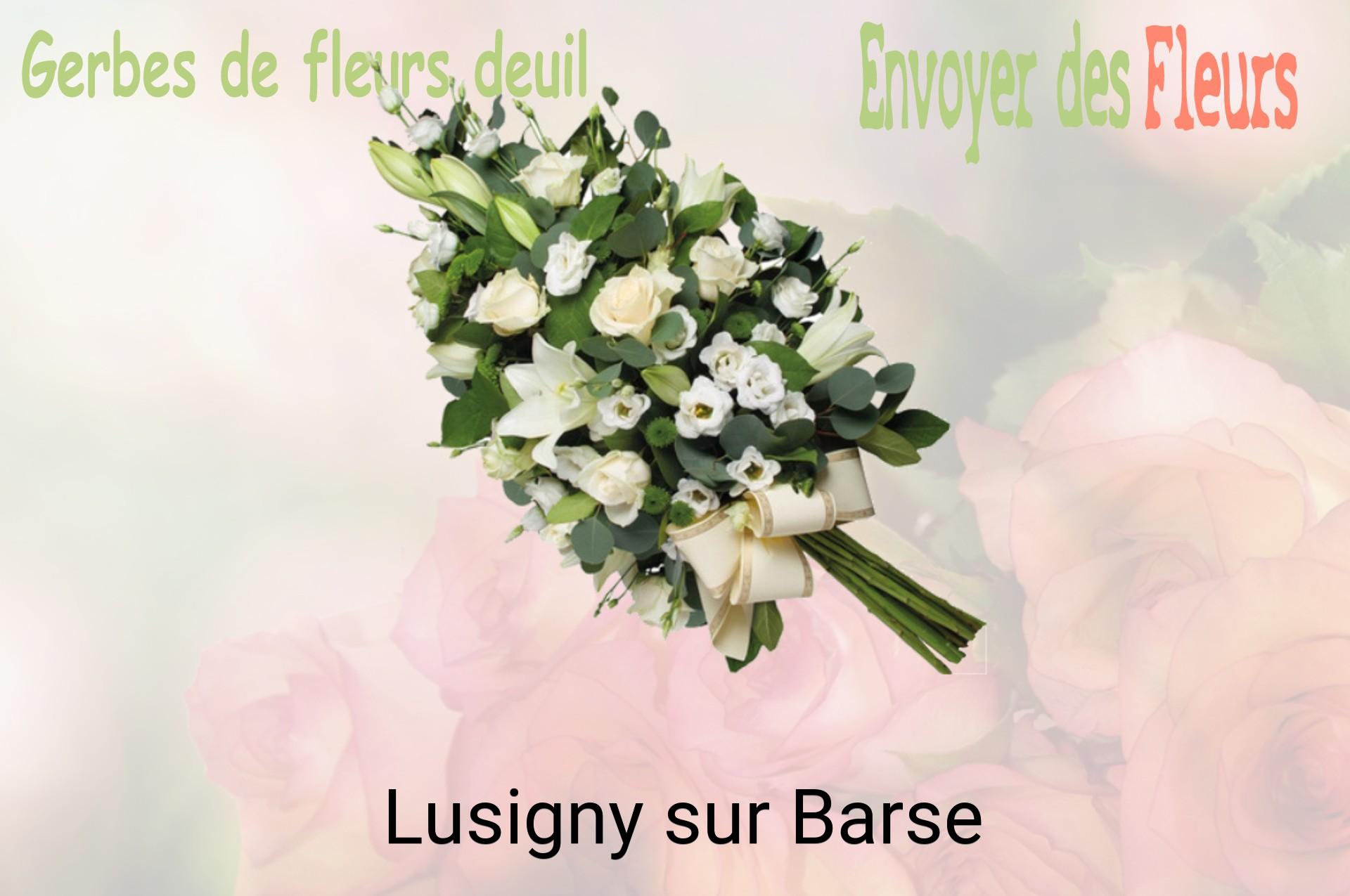 Gerbe de fleurs de deuil livrée à Lusigny-sur-Barse